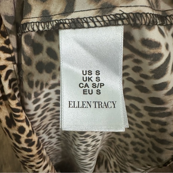 Ellen Tracy leopard print sleeveless blouse - Picture 5 of 6
